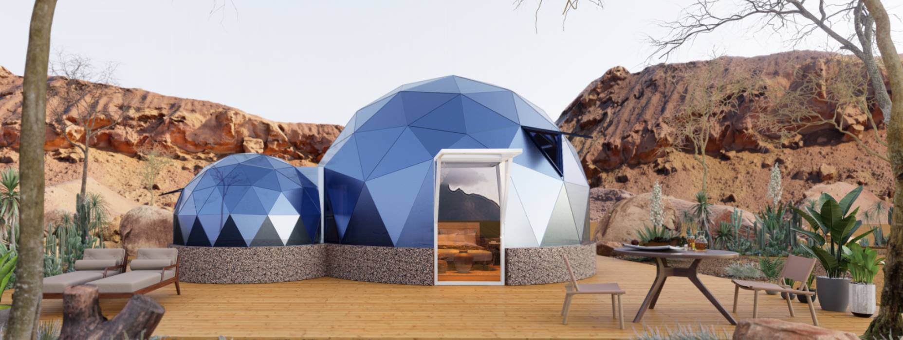 府谷县球形智能光伏玻璃星空房